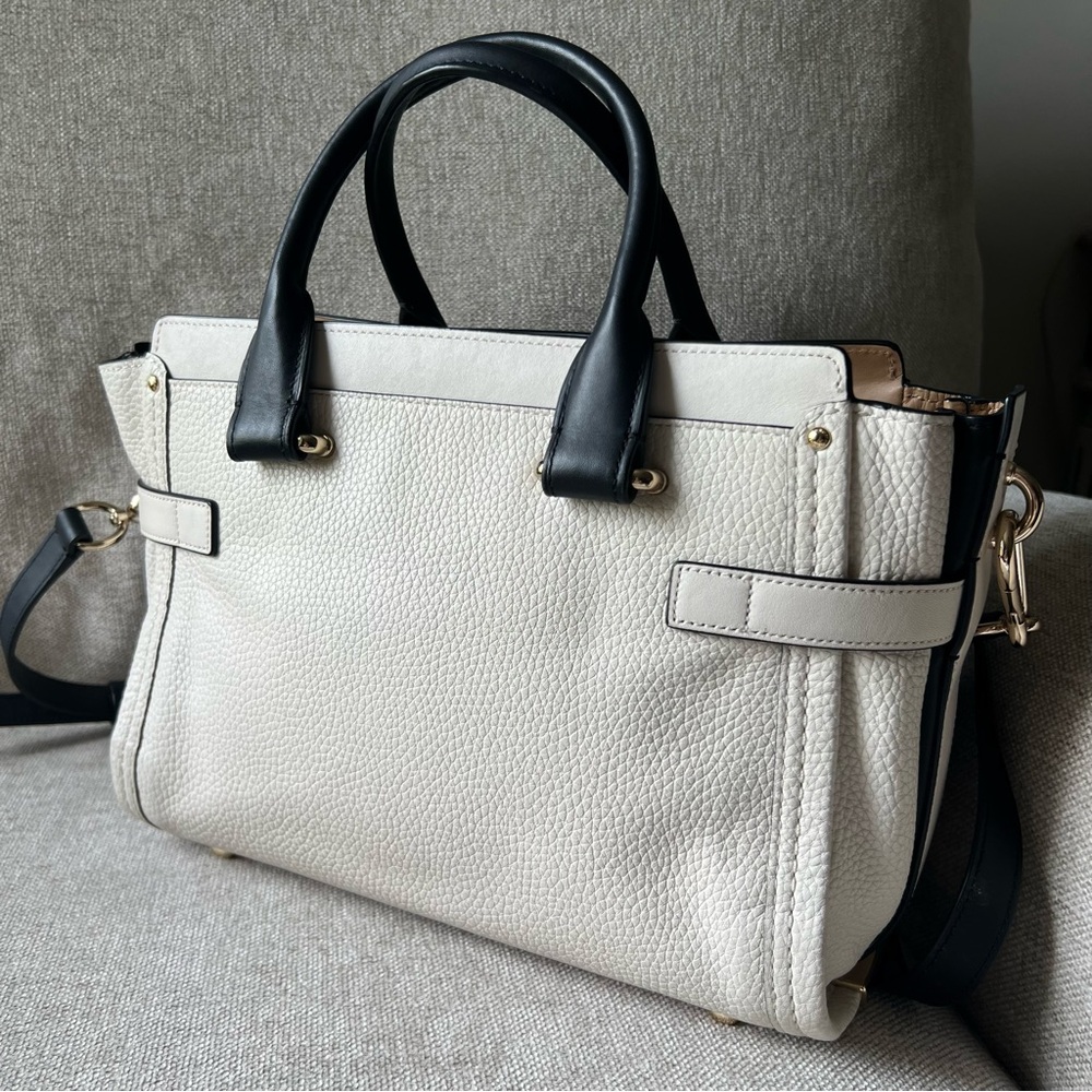 COACH Swagger 27 Colorblock in Gold Chalk Multi - Picture 3 of 15